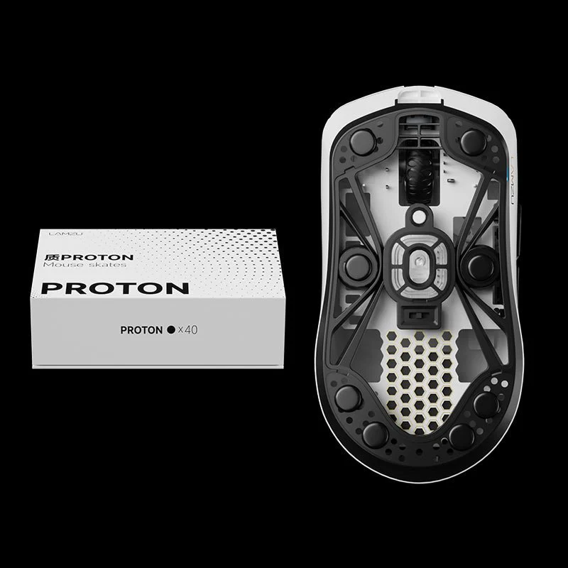 LAMZU 质Proton Mouse Round Dot PTFE Skates - Image 3